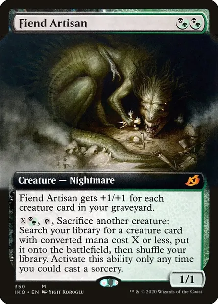 Fiend Artisan, Magic card IKO 350 — Ikoria: Lair of Behemoths set