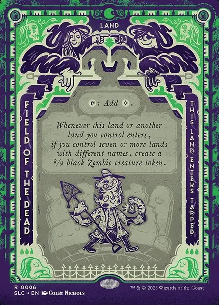 Champ des morts, carte Magic SLC 6 — extension Secret Lair Countdown
