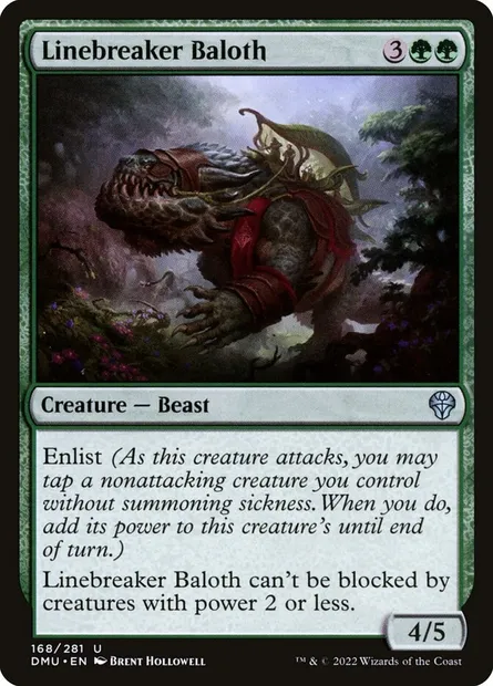 Linebreaker Baloth, Magic card DMU 168 — Dominaria United set