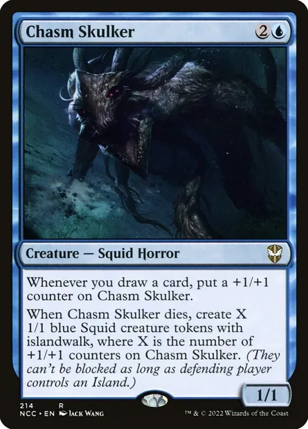 Chasm Skulker, Magic card NCC 214 — New Capenna Commander set