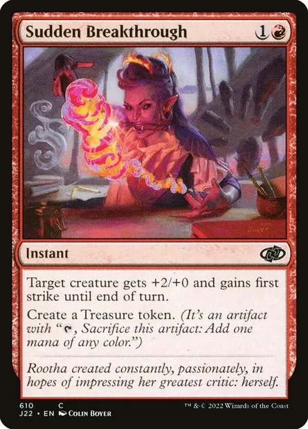 Sudden Breakthrough, Magic card J22 610 — Jumpstart 2022 set