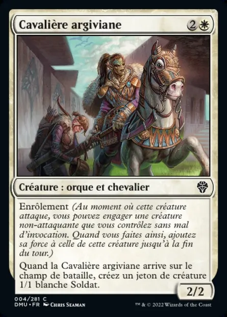 Cavalière argiviane, carte Magic DMU 4 — extension Dominaria Uni
