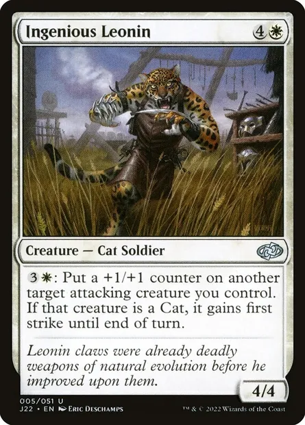 Ingenious Leonin, Magic card J22 5 — Jumpstart 2022 set