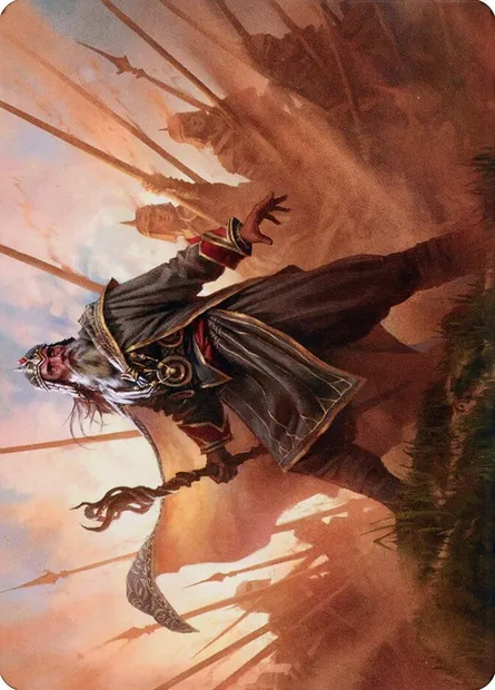 Hazezon, Shaper of Sand // Hazezon, Shaper of Sand, Magic card ADMU 46 — Dominaria United Art Series set