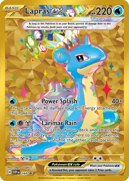 Lapras ex, Pokémon card PR-SV 164 — SVP Black Star Promos set