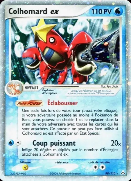 Colhomard ex, carte Pokémon HP 99 — extension EX Fantômes Holon