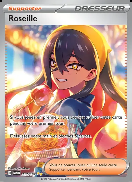 Roseille, carte Pokémon TWM 217 — extension Mascarade Crépusculaire