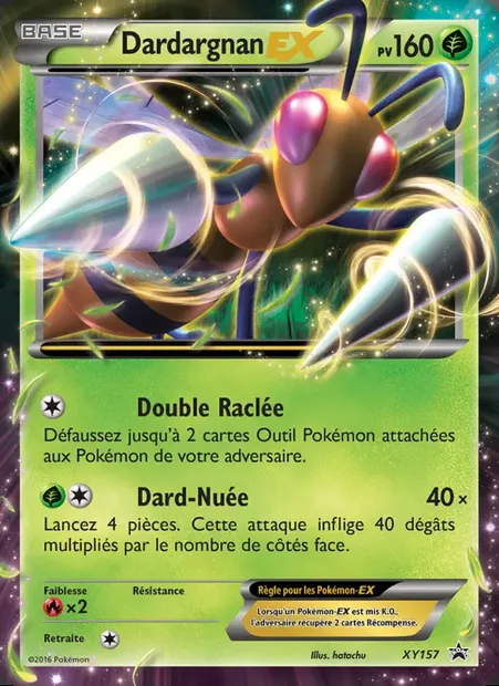 Dardargnan-EX, carte Pokémon XY 157 — extension Promo XY