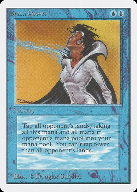 Drain d'énergie, carte Magic 2ED 57 — extension Unlimited Edition