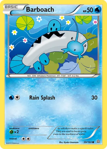 Barboach, Pokémon card PRC 39 — Primal Clash set