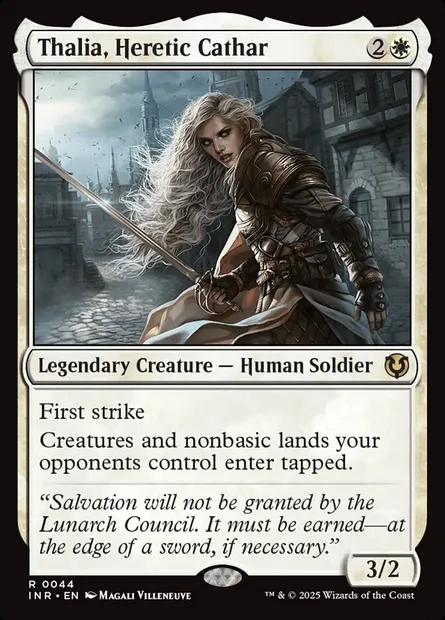 Thalia, Heretic Cathar, Magic card INR 44 — Innistrad Remastered set