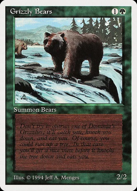 Grizzlis, carte Magic SUM 201 — extension Summer Magic / Edgar