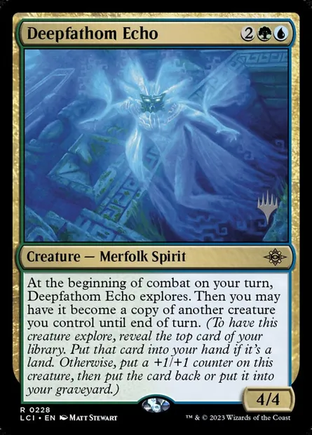 Écho pélagique, carte Magic PLCI 228p — extension The Lost Caverns of Ixalan Promos