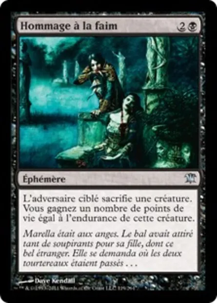 Hommage à la faim, carte Magic ISD 119 — extension Innistrad