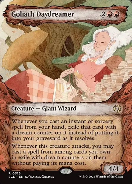 Rêvasseuse goliath, carte Magic ECL 316 — extension Lorwyn Eclipsed