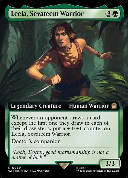 Leela, Sevateem Warrior, Magic card WHO 989 — Doctor Who set