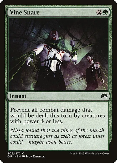 Vine Snare, Magic card ORI 205 — Magic Origins set