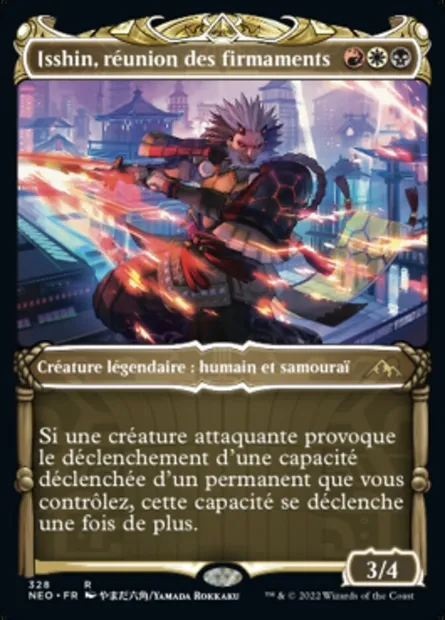 Isshin, réunion des firmaments, carte Magic NEO 328 — extension Kamigawa: La Dynastie Néon