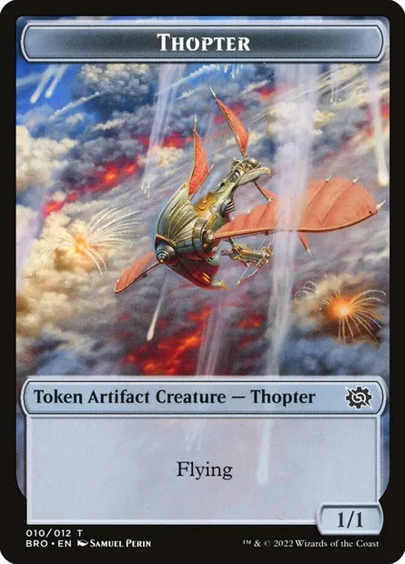 Thopter, carte Magic TBRO 10 — extension The Brothers' War Tokens