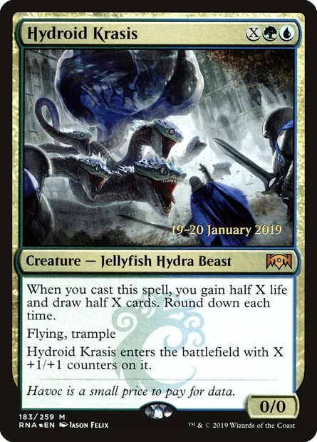 Hydroid Krasis, Magic card PRNA 183s — Ravnica Allegiance Promos set