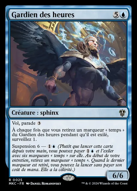 Gardien des heures, carte Magic MKC 25 — extension Murders at Karlov Manor Commander