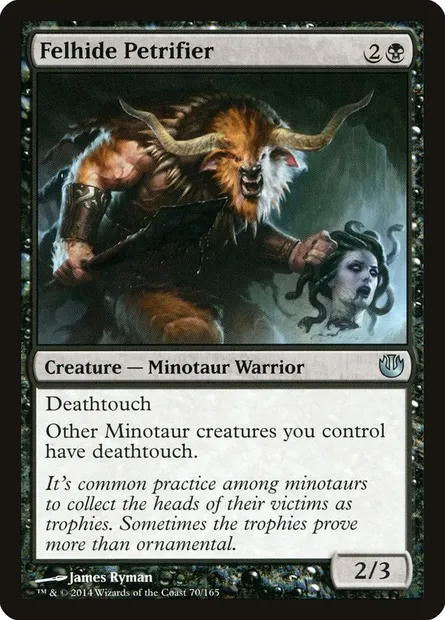Felhide Petrifier, Magic card JOU 70 — Journey into Nyx set
