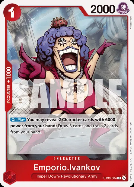 Emporio.Ivankov, One Piece card ST30-004 — Luffy & Ace set