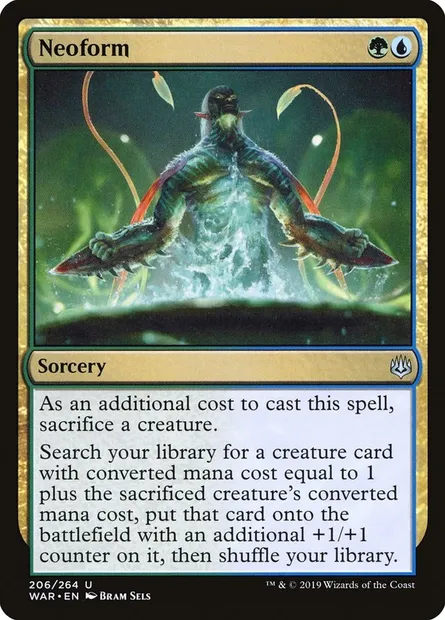 Neoform, Magic card WAR 206 — War of the Spark set