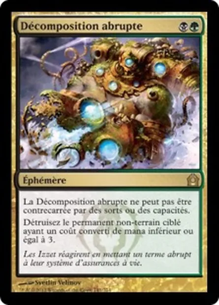 Décomposition abrupte, carte Magic RTR 141 — extension Retour à Ravnica