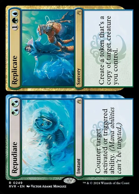Repudiate // Replicate, Magic card RVR 249 — Ravnica Remastered set
