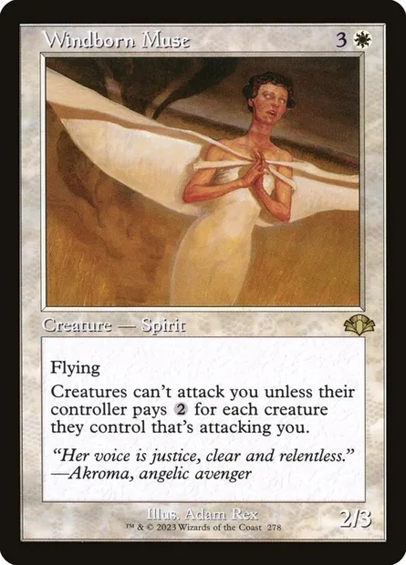 Windborn Muse, Magic card DMR 278 — Dominaria Remastered set