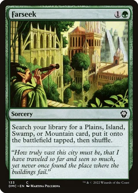 Farseek, Magic card DMC 133 — Dominaria United Commander set