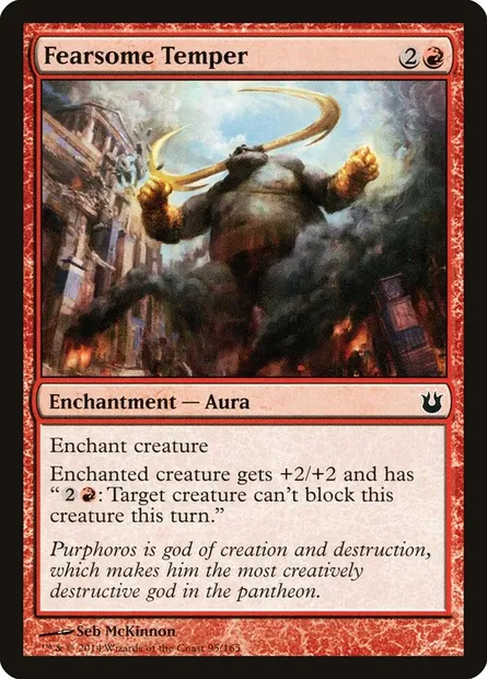 Fearsome Temper, Magic card BNG 95 — Born of the Gods set