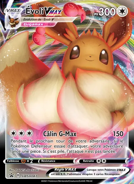 Évoli VMAX, carte Pokémon SWSH 087 — extension Promo SWSH