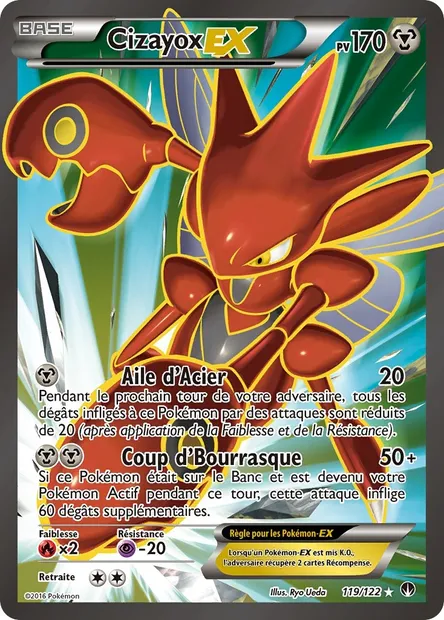 Cizayox EX, carte Pokémon BKP 119 — extension Rupture Turbo