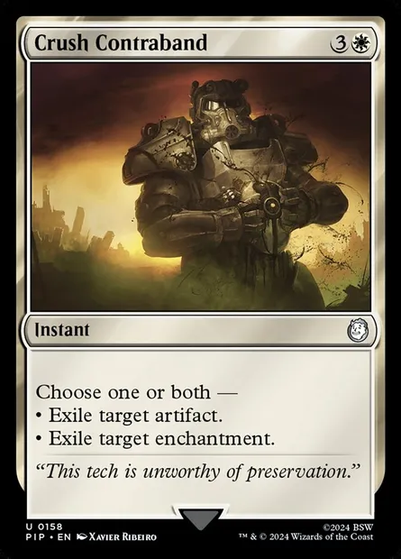 Crush Contraband, Magic card PIP 158 — Fallout set