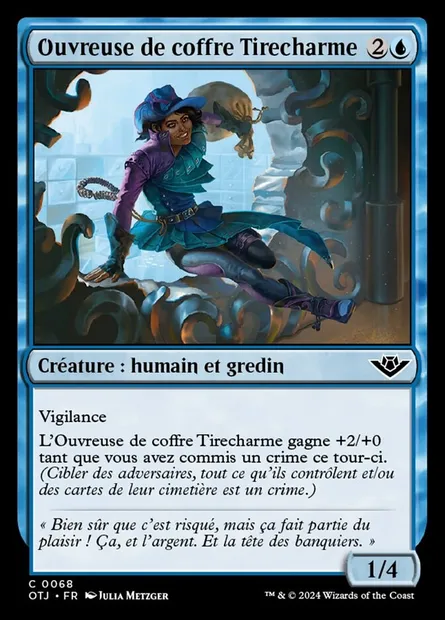 Ouvreuse de coffre Tirecharme, carte Magic OTJ 68 — extension Outlaws of Thunder Junction
