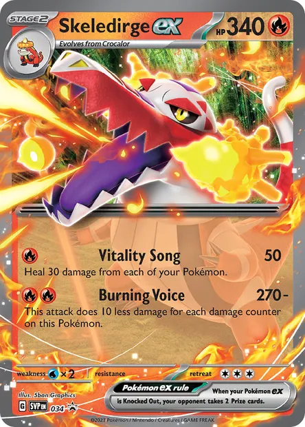 Skeledirge ex, Pokémon card PR-SV 034 — SVP Black Star Promos set