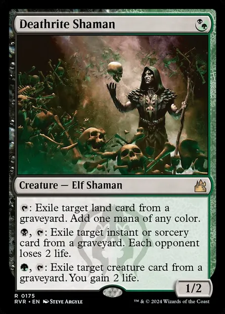 Deathrite Shaman, Magic card RVR 175 — Ravnica Remastered set