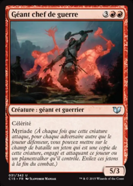 Géant chef de guerre, carte Magic C15 31 — extension Commander 2015