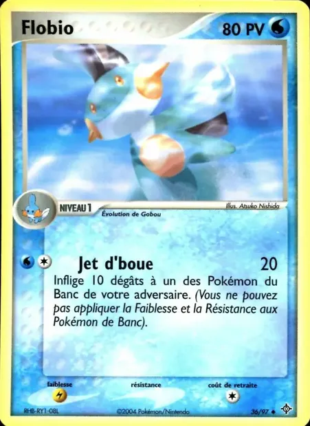 Flobio, carte Pokémon DR 36 — extension EX Dragon