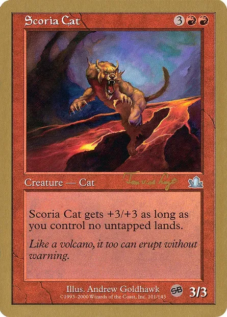 Scoria Cat, Magic card WC01 tvdl101sb — World Championship Decks 2001 set