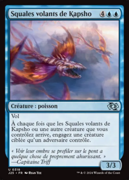 Squales volants de Kapsho, carte Magic J25 318 — extension Foundations Jumpstart