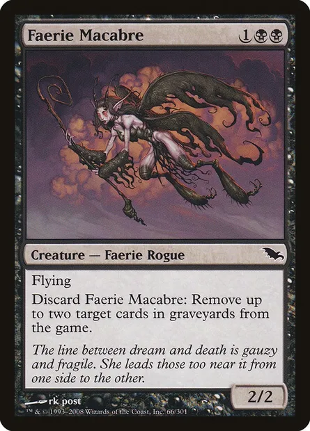 Faerie Macabre, Magic card SHM 66 — Shadowmoor set