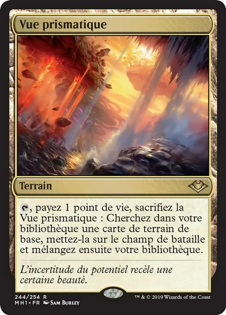 Vue prismatique, carte Magic MH1 244 — extension Horizons du Modern