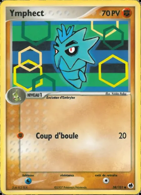 Ymphect, carte Pokémon DF 58 — extension EX Île des Dragons