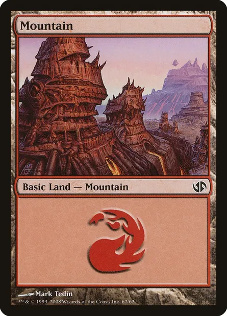 Montagne, carte Magic DD2 62 — extension Duel Decks: Jace vs. Chandra
