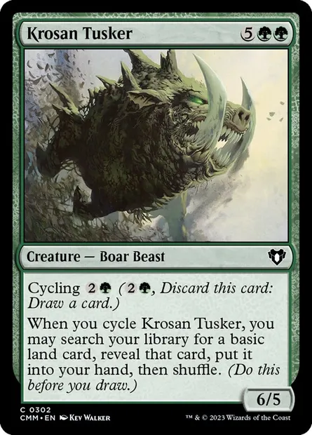 Terrocorne krosian, carte Magic CMM 302 — extension Commander Masters