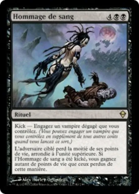 Hommage de sang, carte Magic ZEN 81 — extension Zendikar