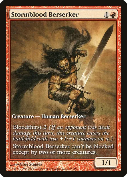 Stormblood Berserker, Magic card DCI 79 — DCI Promos set